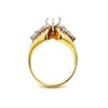 Picture of Yellow Gold Wide Diamond Semi Mount