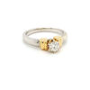 Picture of Two Tone Round Diamond Engagement Ring