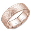 Picture of Hammered Finish Rope Detailed Men's Wedding Band