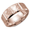 Picture of Hammered Finish Notch Detailed Men's Wedding Band