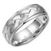 Picture of Carved Pattern Center Milgrain Detailed Men's Wedding Band