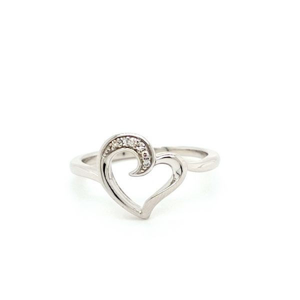 Sterling Silver Diamond Heart Ring | A. T. Thomas Jewelers | Jewelry ...