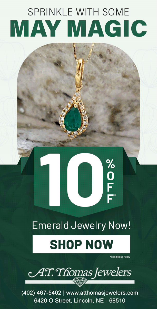 An extra 10% off all Emerald Jewelry