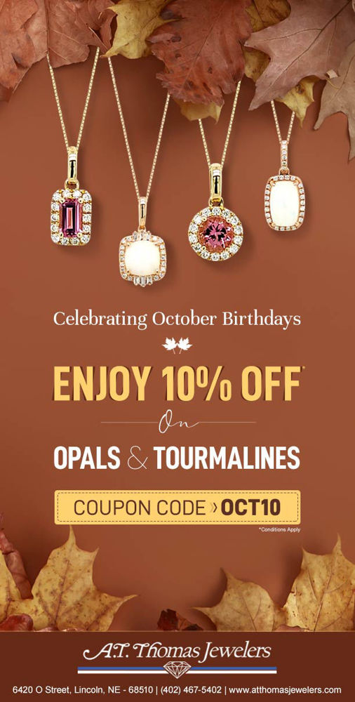 10% off on Opal & Tourmaline Jewelry
